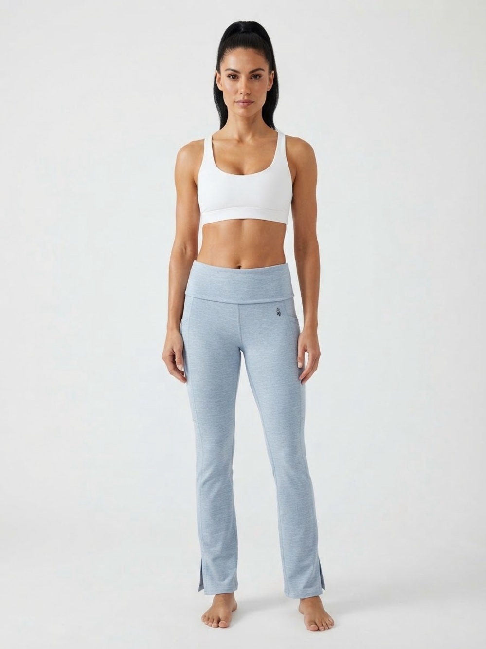 Free People Movement Let's Talk About It Foldover Flare Leggings